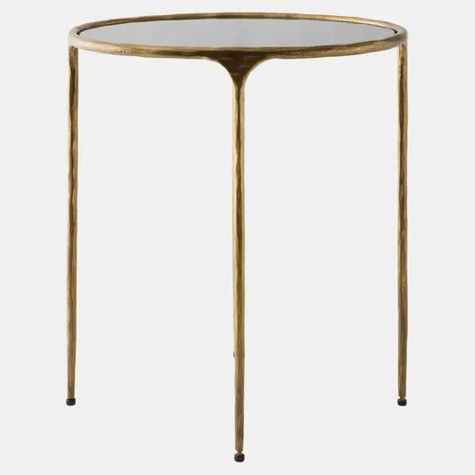 Hunter Side Table, Antique Gold