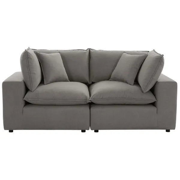 Cali Modular Loveseat, Slate