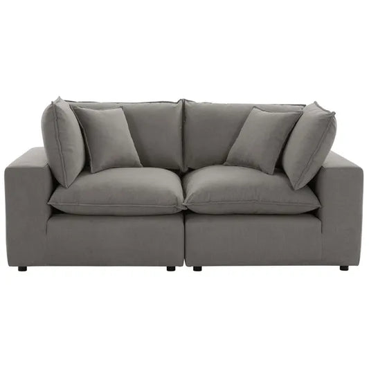 Cali Modular Loveseat, Slate