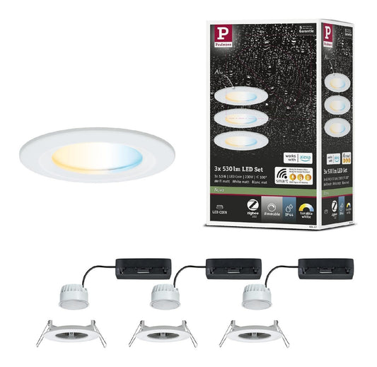 Spot de plafond Blanc et Dore au style moderne avec conception fonctionnelle IP44