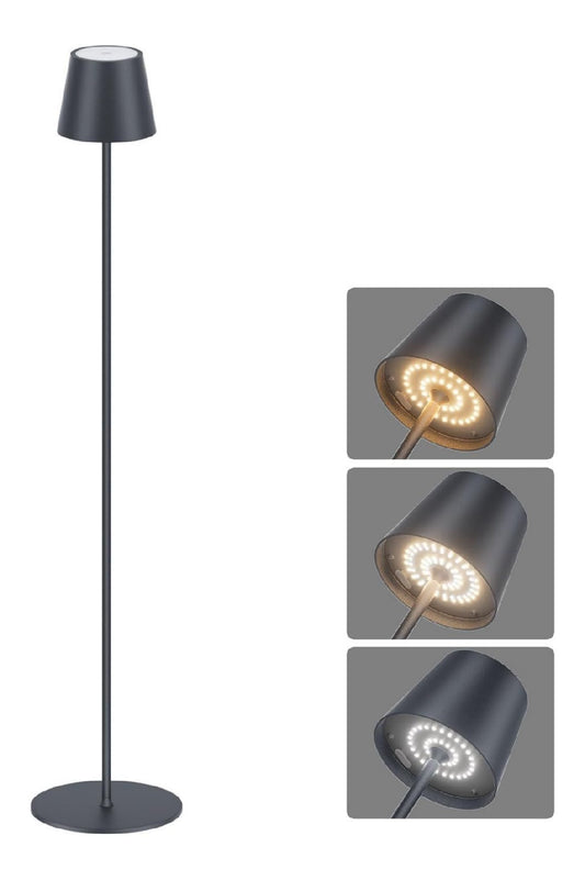 Lampadaire decoratif Ambre avec diffusion lumineuse harmonieuse IP54