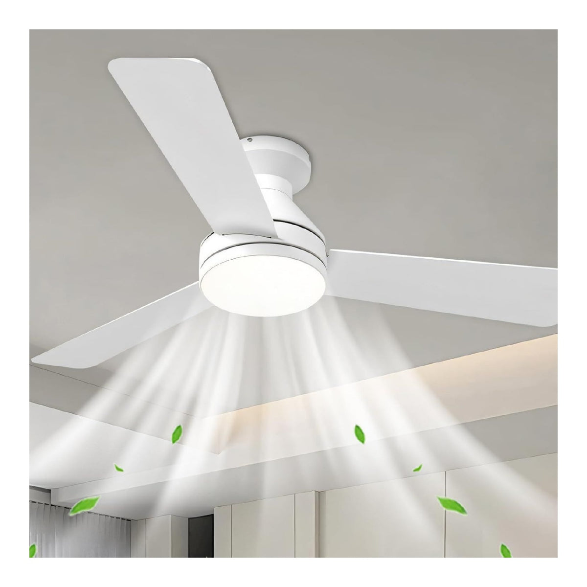 Plafonnier decoratif Noir et Blanc avec diffusion lumineuse harmonieuse 6000K