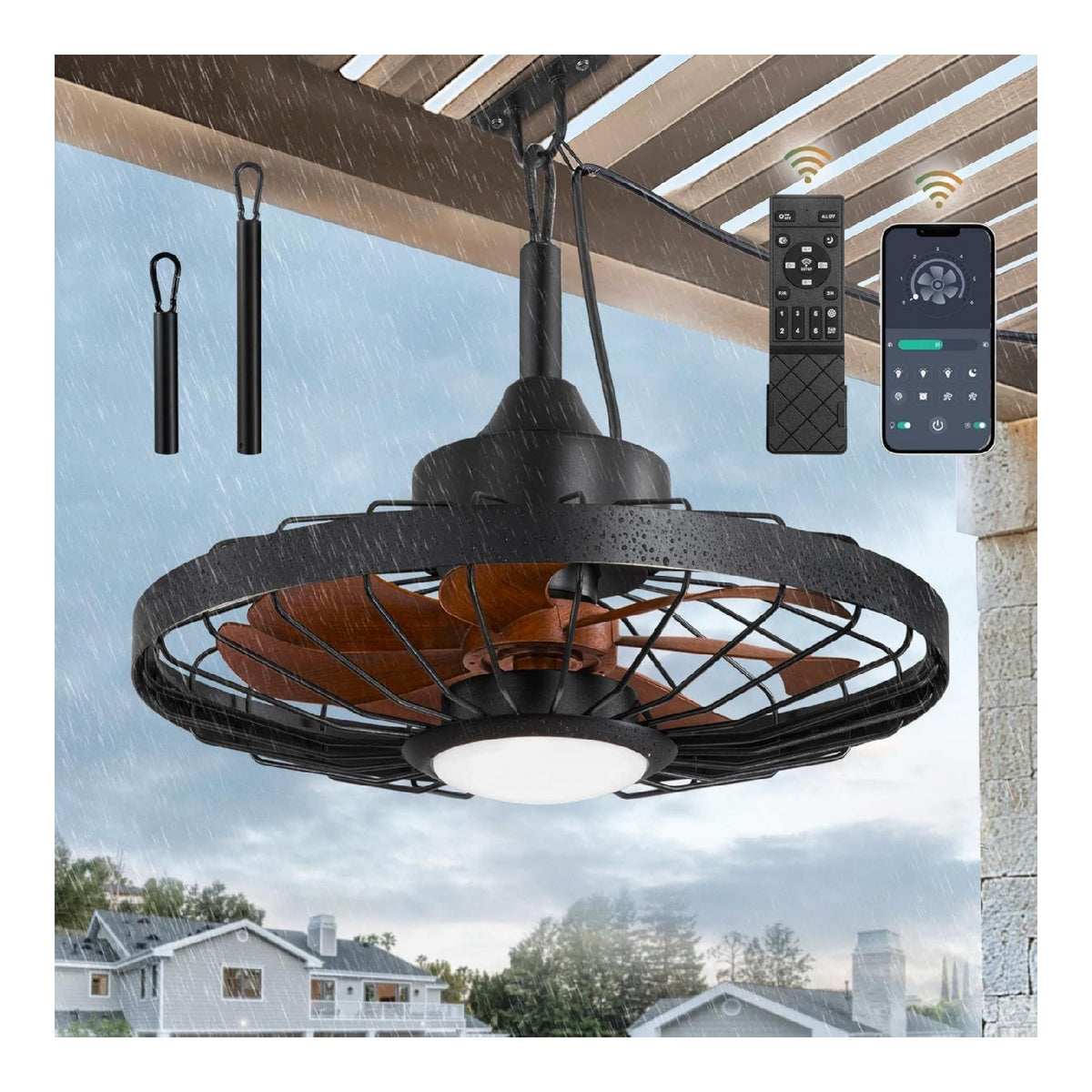 Eclairage Noir et Blanc contemporain en version luminaire 40W IP65 3000K