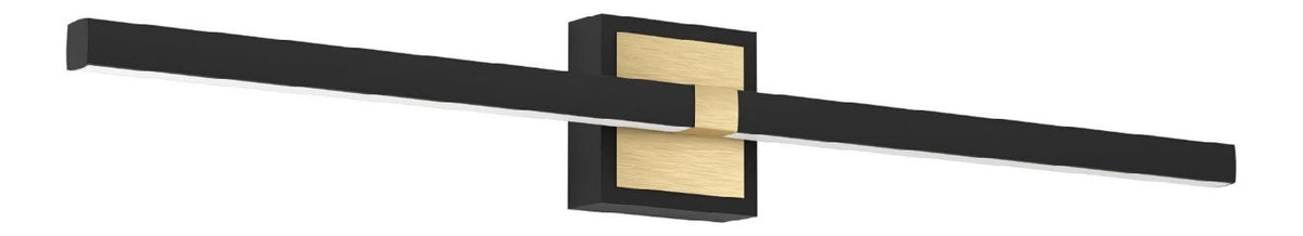 Luminaire Noir et Blanc a silhouette graphique de type applique murale IP44