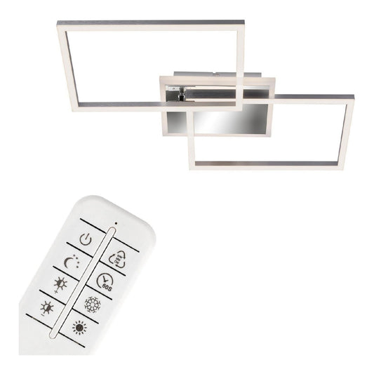 Plafonnier Rouge aux lignes epurees avec eclairage confortable 40 W