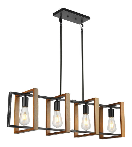 Suspension decoratif Noir et Ambre avec diffusion lumineuse harmonieuse 60W E27
