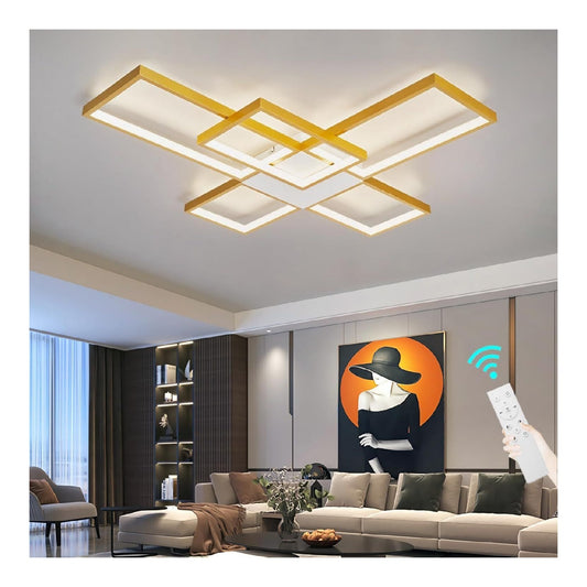 Solution lumineuse Noir et Blanc au dessin sobre en format suspension 92W 6500K
